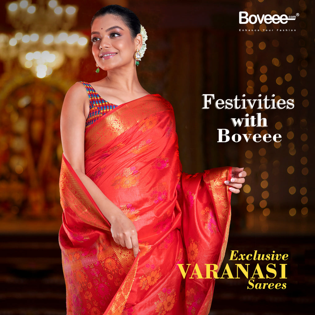 Cultured Banarasi Sarees that Portray Comfort, Glamour, and Style