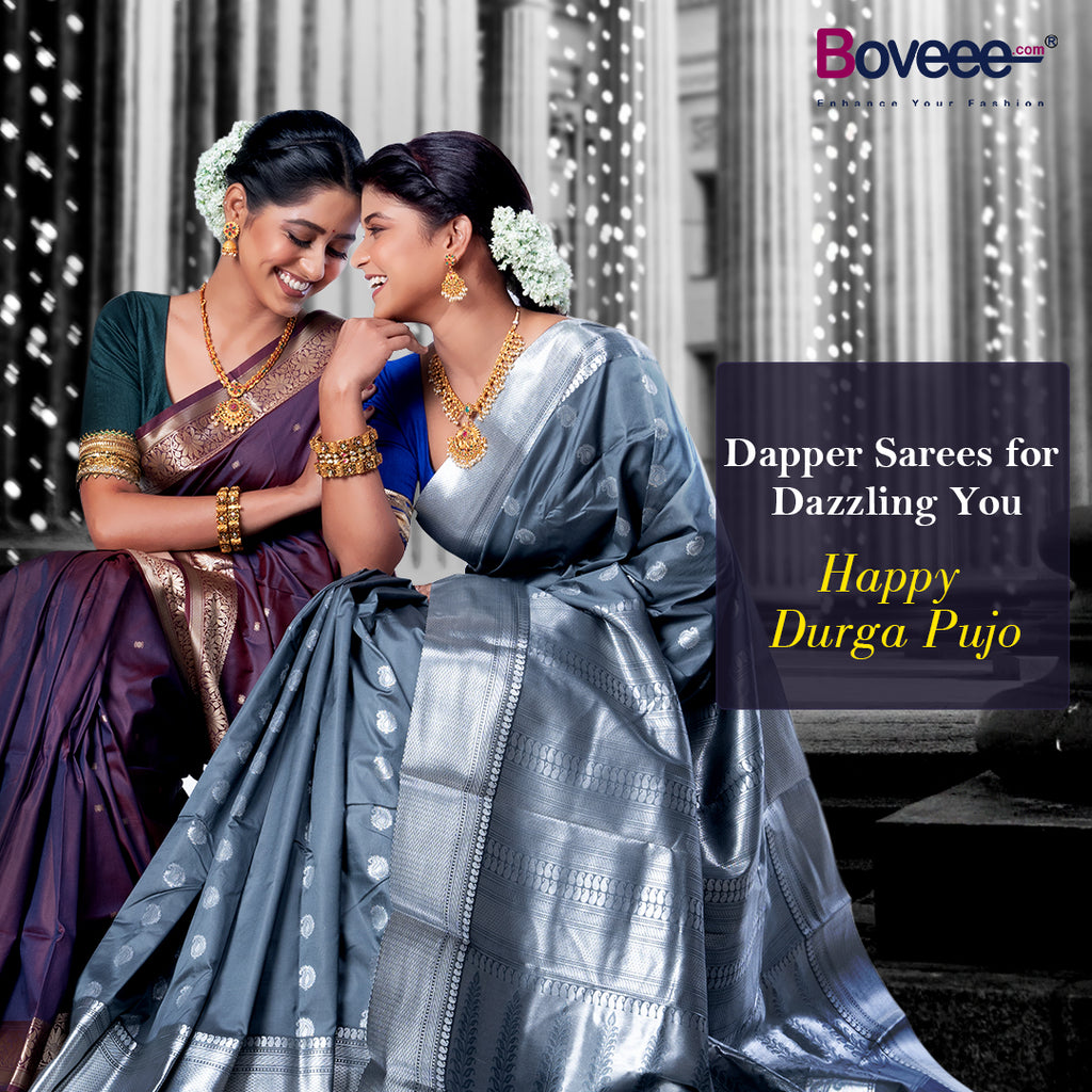 Durga Puja Commemoration with BOVEEE Premium Designer Sarees