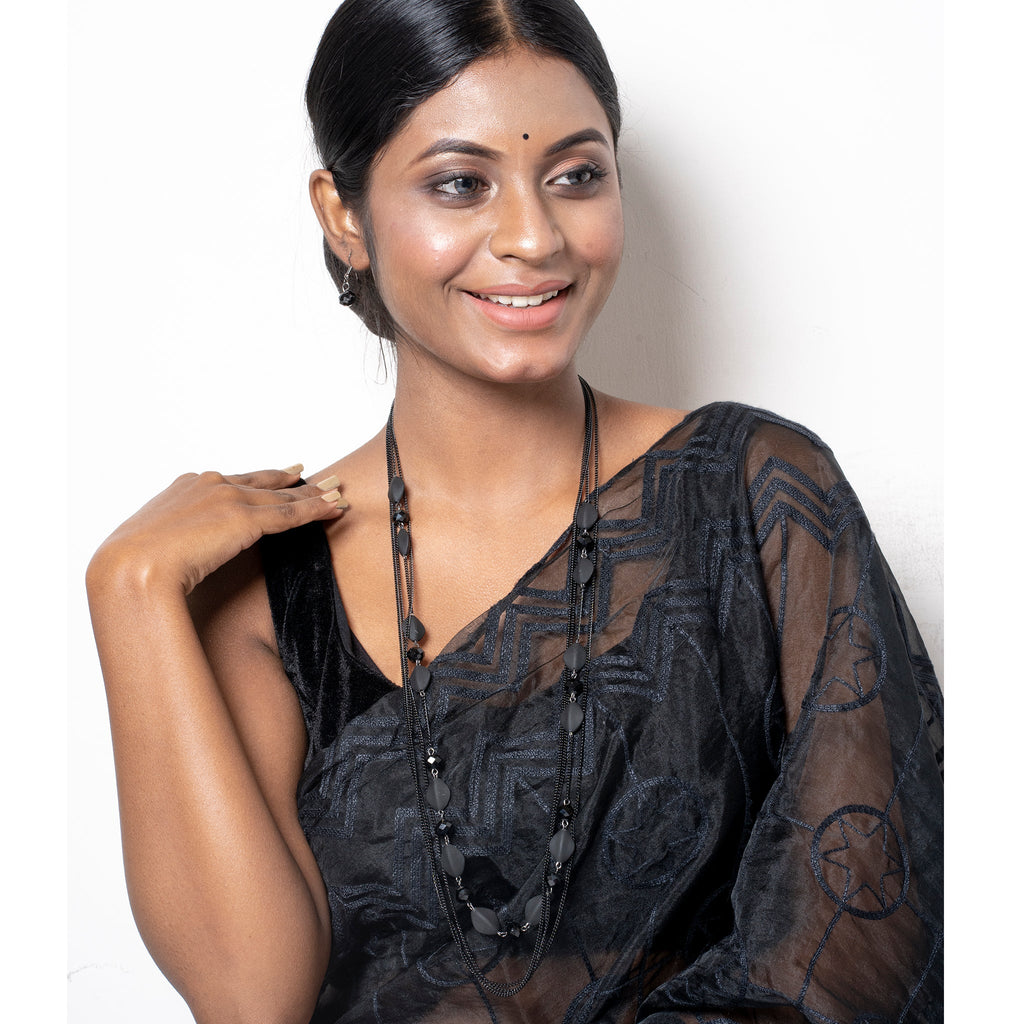 GOTHIC BLACK NECKLACE SET
