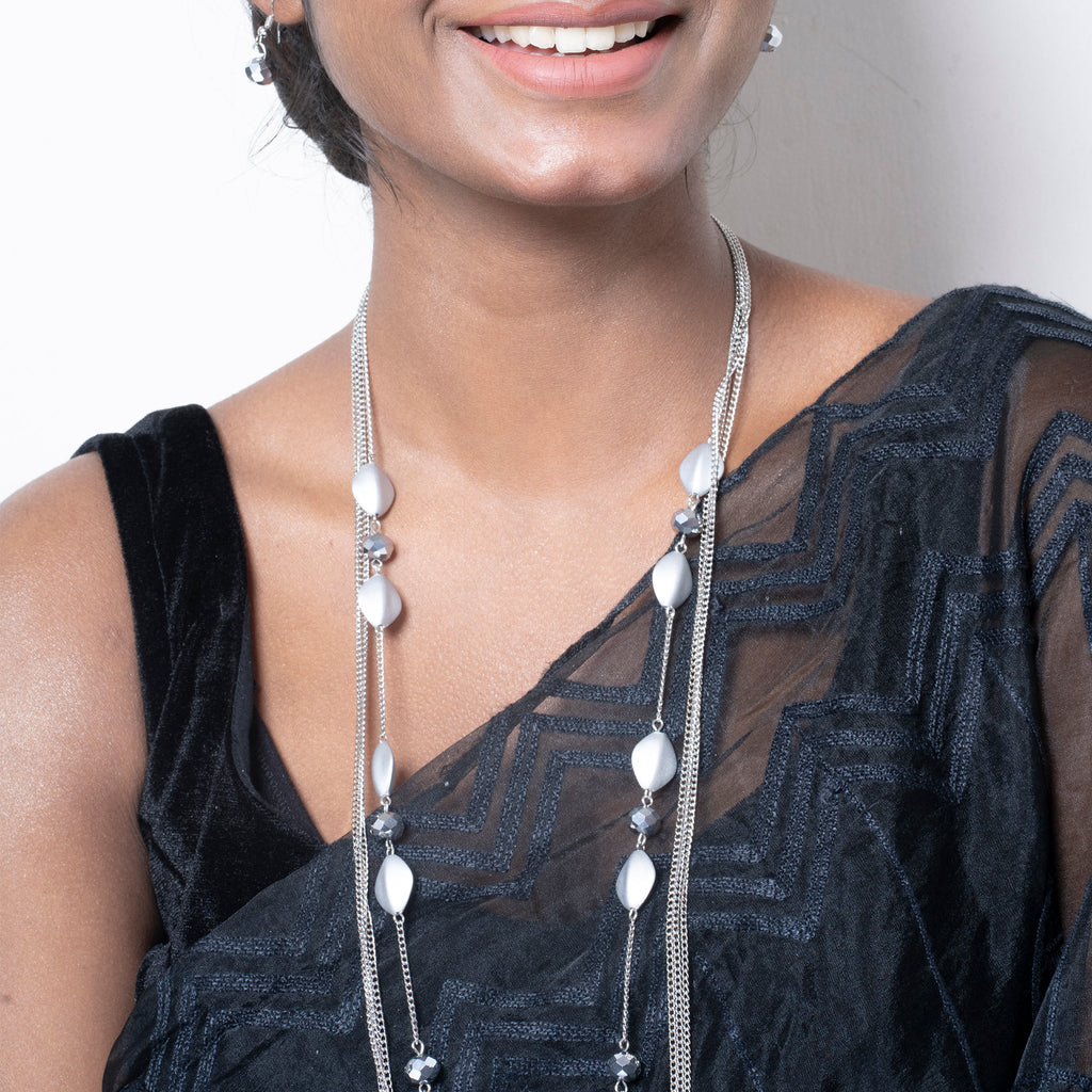 GALAXY WHITE NECKLACE SET