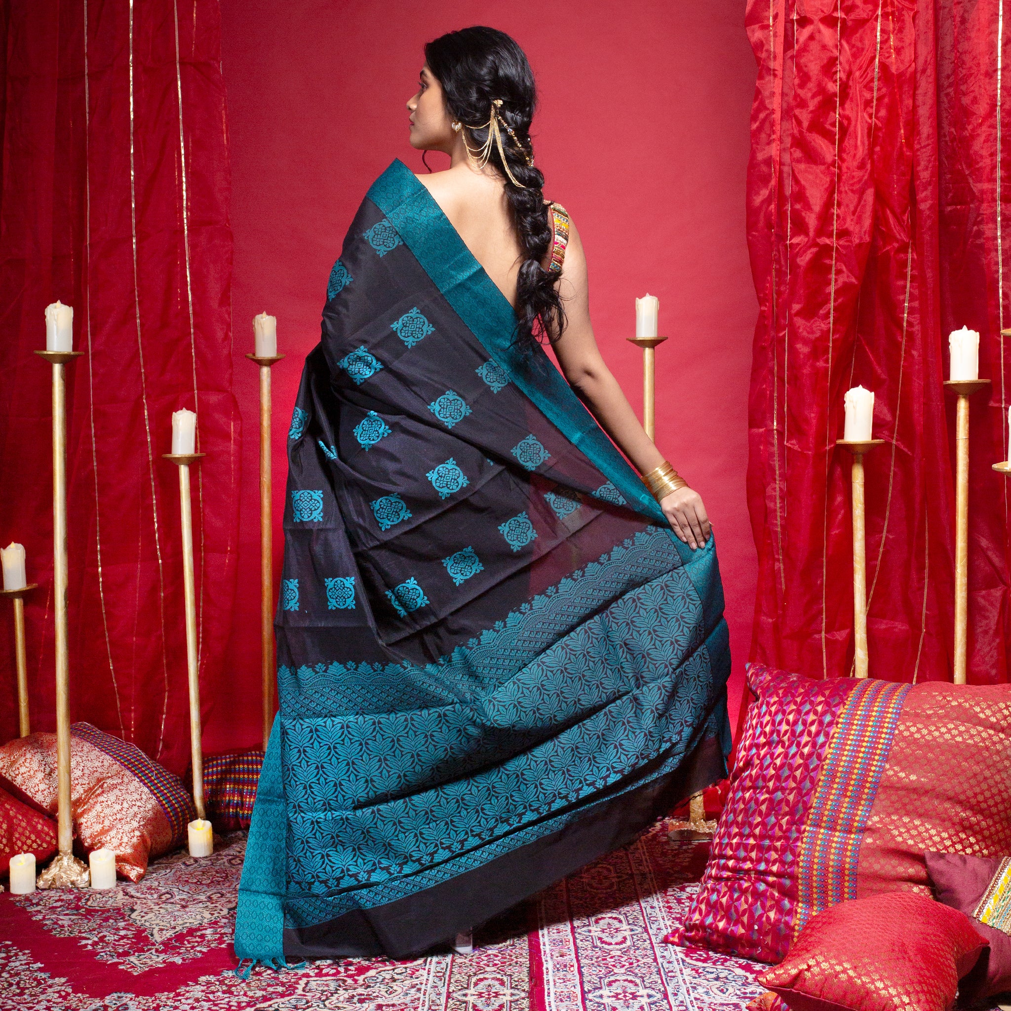 Kanchi Cotton Sarees Online | Elegant Handloom Kanchi Cotton Saree